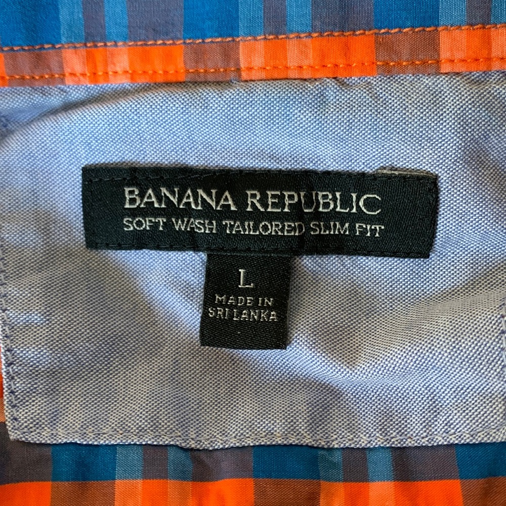 Banana Republic long sleeve button down shirt, Size L tailored slim fit - Picture 4 of 4